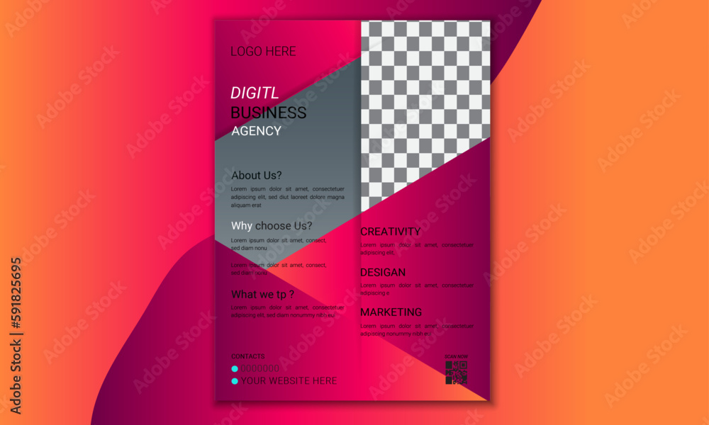 This Flyer Template Design is for business promotion expansion and