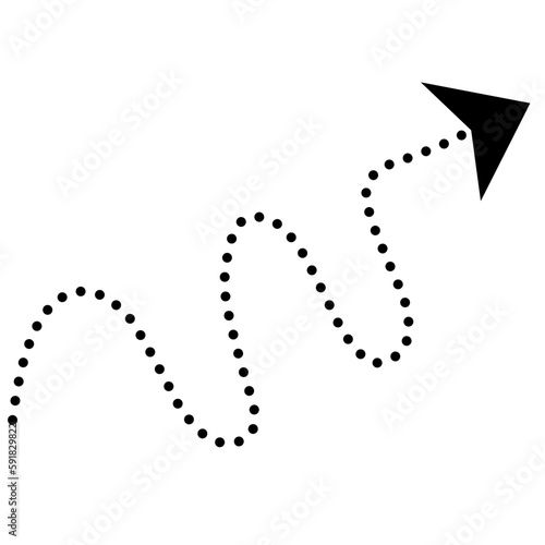 Dotted arrows clipart 