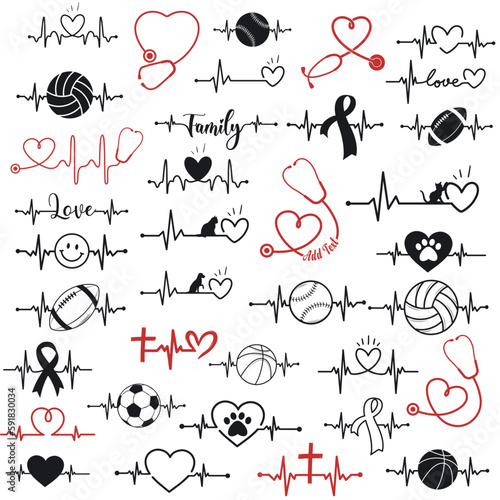 Stethoscope Heart Beat set