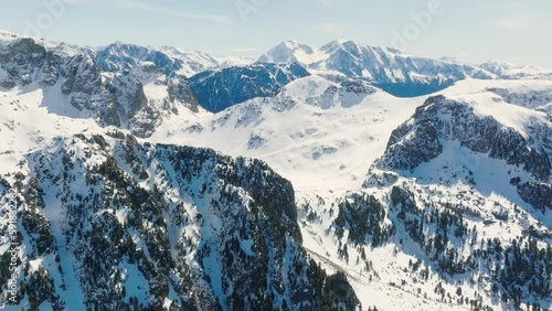 snow covered mountains
