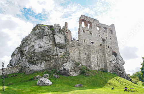 Ogrodzieniec Castle ruins in Poland