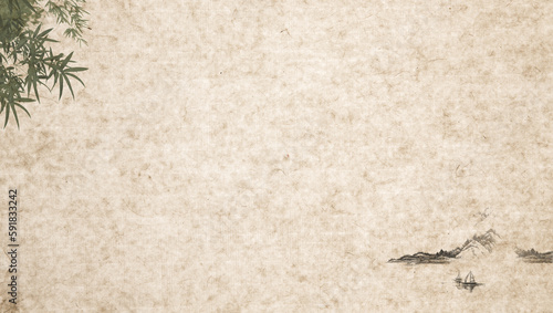 Chinese feng shui ink background