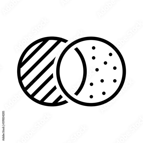 Black line icon for Combined
