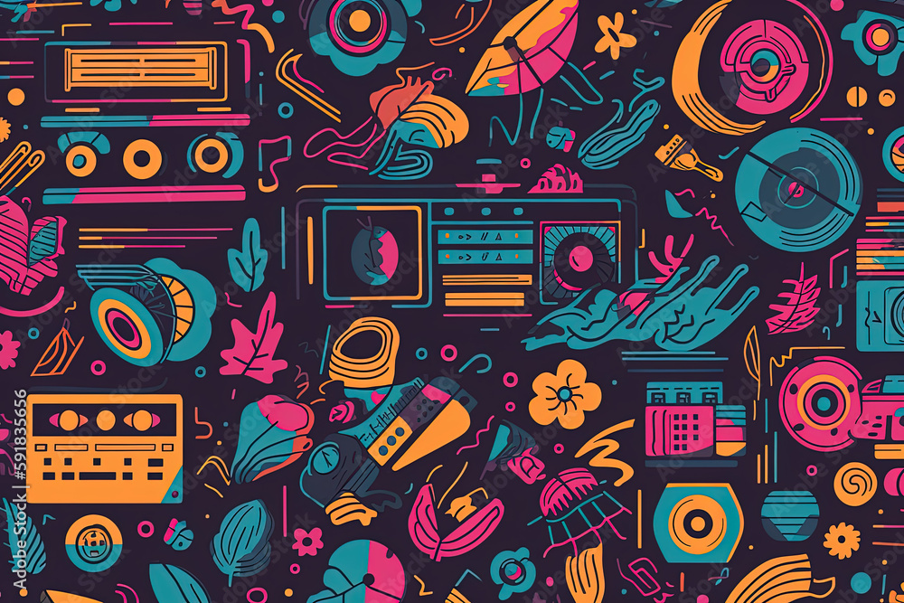 Music instrument background. AI generated. Music instrument background. AI generated.
