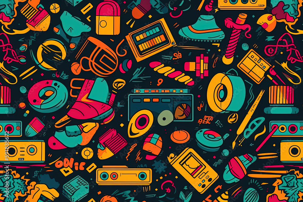 Music instrument background. AI generated. Music instrument background. AI generated.