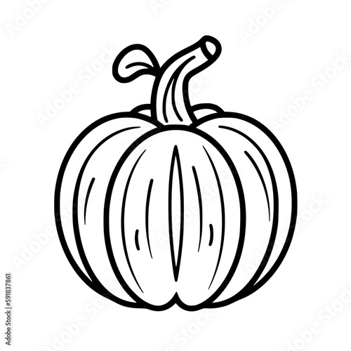 Pumpkin vector illustration isolated on transparent background