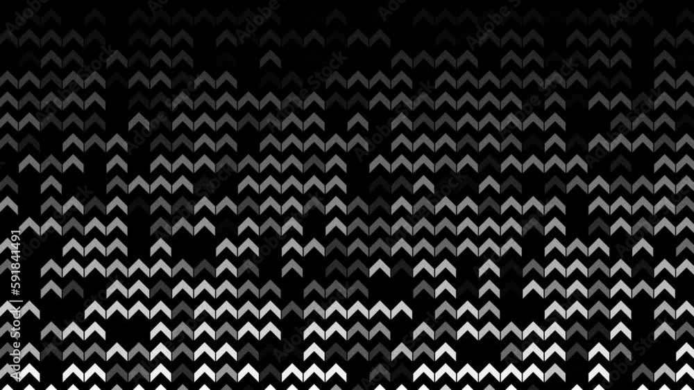 White flashing arrows on a black background. Abstract festive background for advertising, congratulations, text. Colorful creative flat dynamic shapes animation. Business bg. 60 fps 3D render. White flashing arrows on a black background. Abstract festive background for advertising, congratulations, text. Colorful creative flat dynamic shapes animation. Business bg. 60 fps 3D render.