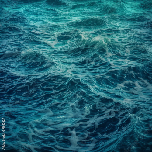 Image Generated AI. blue water surface © MarianoMartin