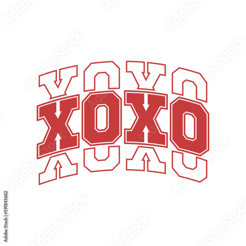 xoxo text for t shirt print