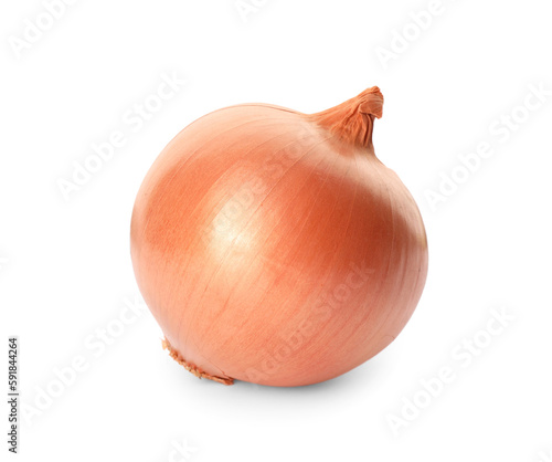 Wallpaper Mural One fresh unpeeled onion isolated on white Torontodigital.ca