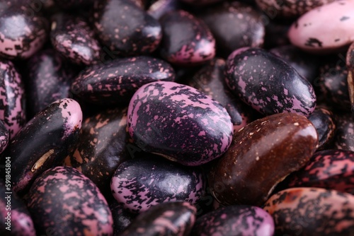 Many dry kidney beans as background, closeup