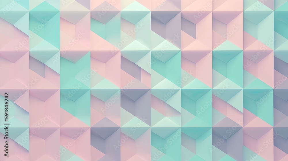 Fototapeta premium Abstract pattern with a pastel color scheme created with generative AI technology