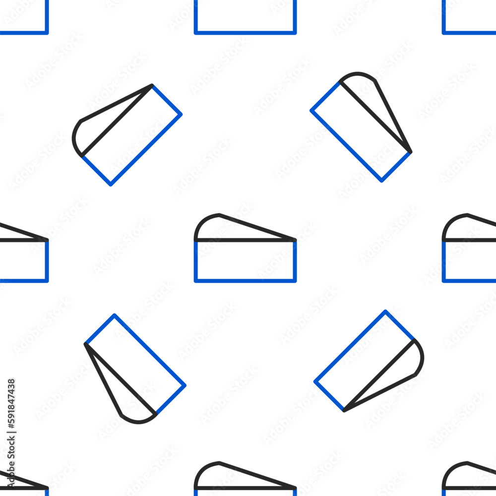 Line Cheese icon isolated seamless pattern on white background. Colorful outline concept. Vector Line Cheese icon isolated seamless pattern on white background. Colorful outline concept. Vector