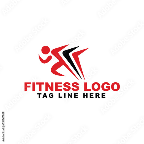Vector fitness gym logo 
