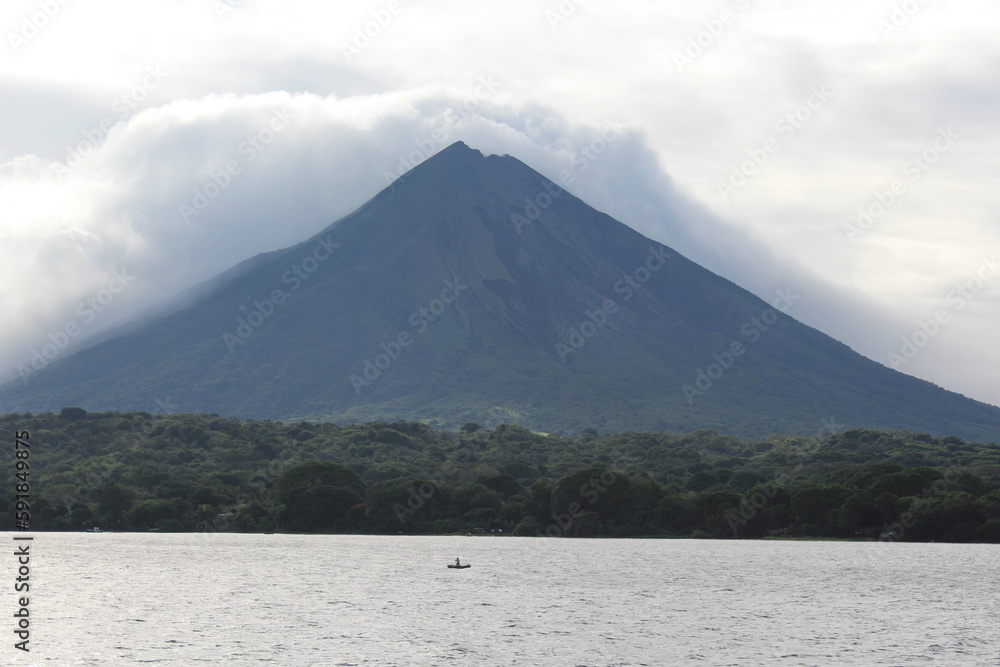 Ometepe island volcano