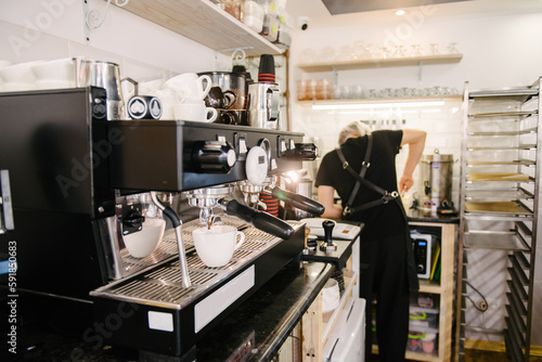 Billede på lærred Cafe kitchen