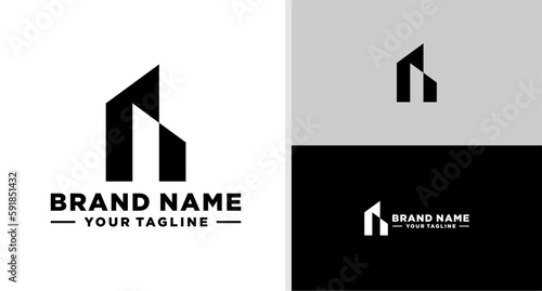 LETTER R LOGO BUILDING CONSTRUCTION REAL ESTATE INVESTMENT EDITABLE