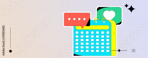 Sign in people flat vector concept operation hand drawn illustration
