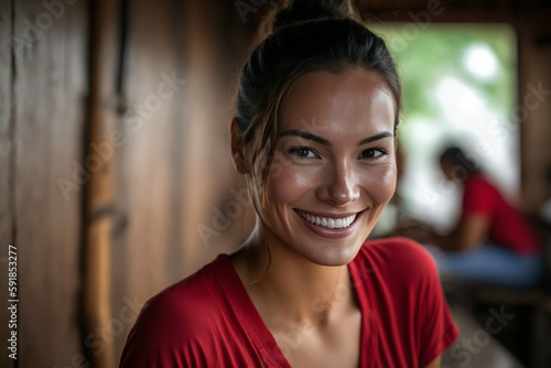 young adult woman multi-eth...
