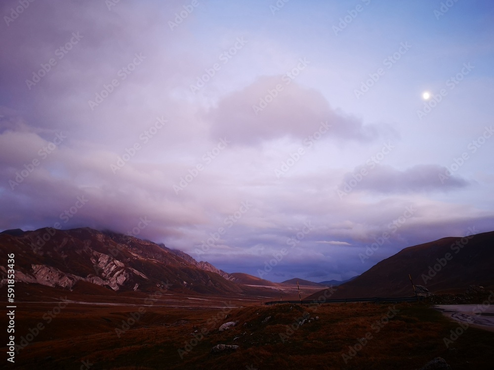 Cloudy day at Campo Imperatore, Abruzzo, Italy Cloudy day at Campo Imperatore, Abruzzo, Italy