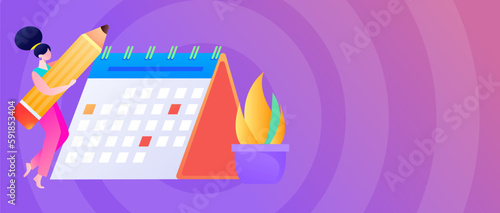 Sign in people flat vector concept operation hand drawn illustration
