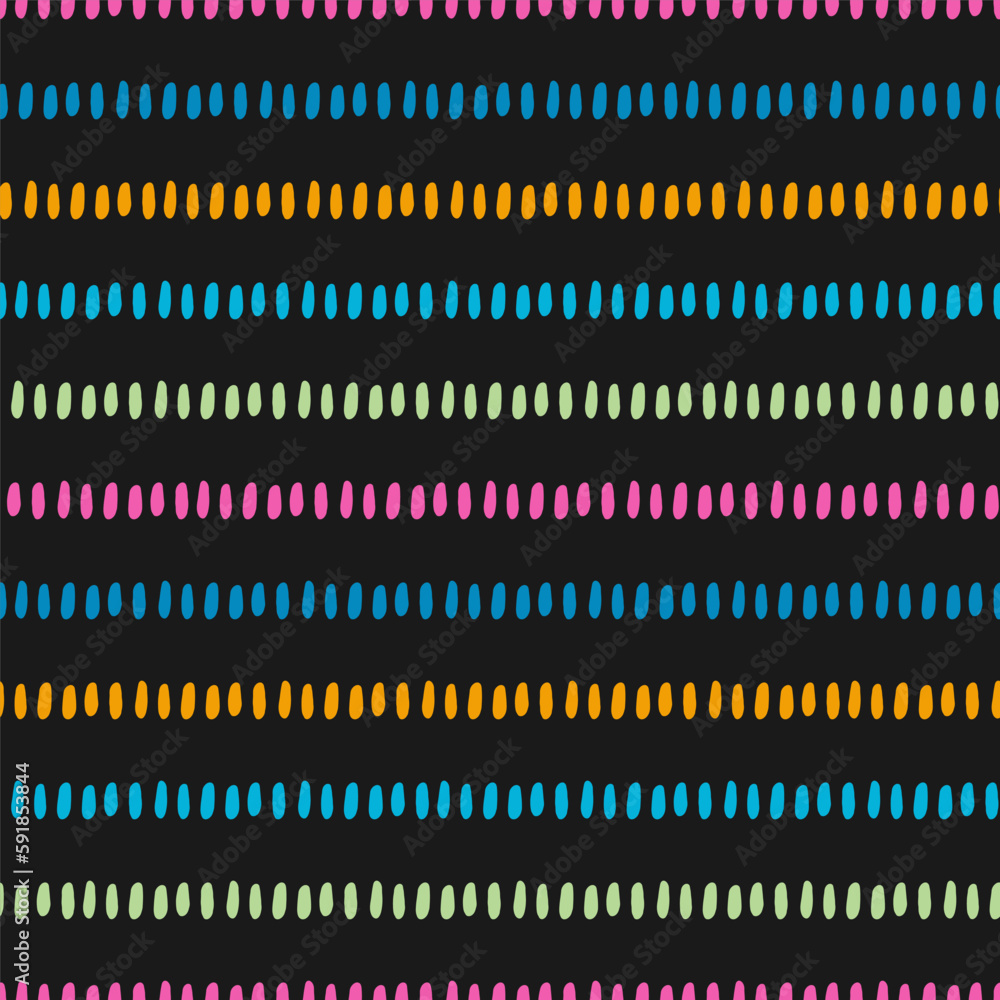 Black seamless pattern with small lines