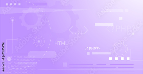 vector background. purple for IT