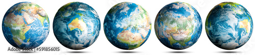 Earth globe map set