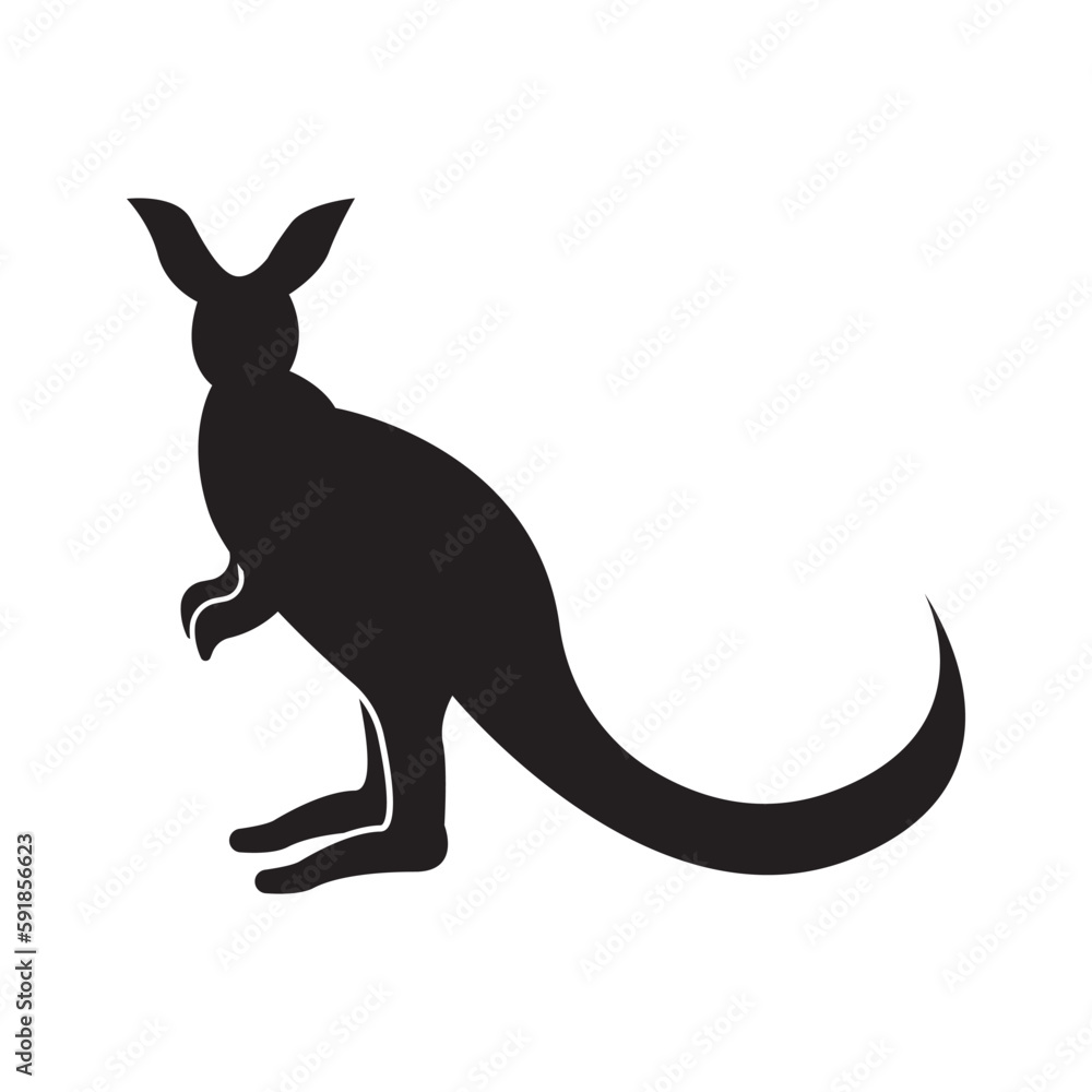Kangaroo icon,logo illustration design template. Kangaroo icon,logo illustration design template.