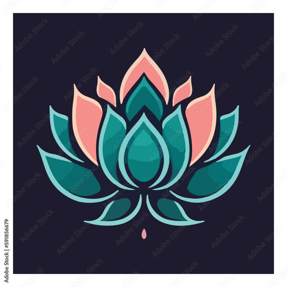 Lotus flower logo. Vector design template of lotus icons on dark and pink background in flat and outline style with golden effect for eco, beauty, spa, yoga, medical companies. Lotus flower logo. Vector design template of lotus icons on dark and pink background in flat and outline style with golden effect for eco, beauty, spa, yoga, medical companies.