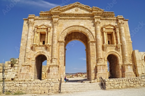 JORDANIE Le site de Jerash et les ruines Romaines