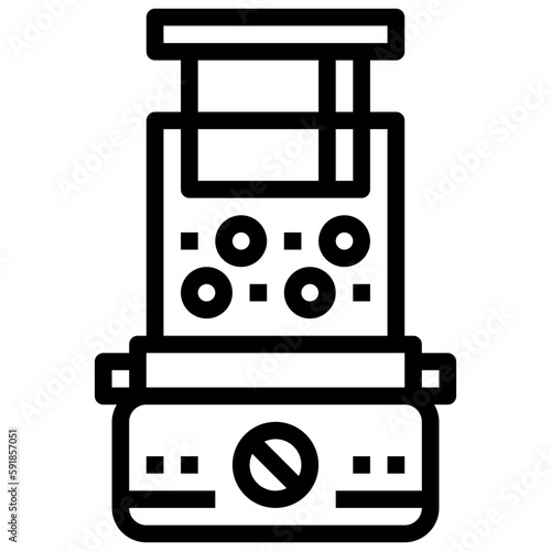 food processor line icon,linear,outline,graphic,illustration