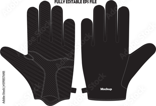 Cycling Gloves Mockup