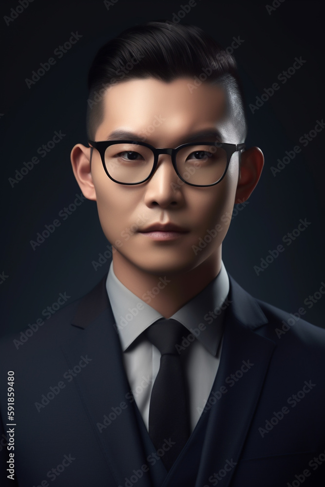 Businessman portrait. Generative ai.