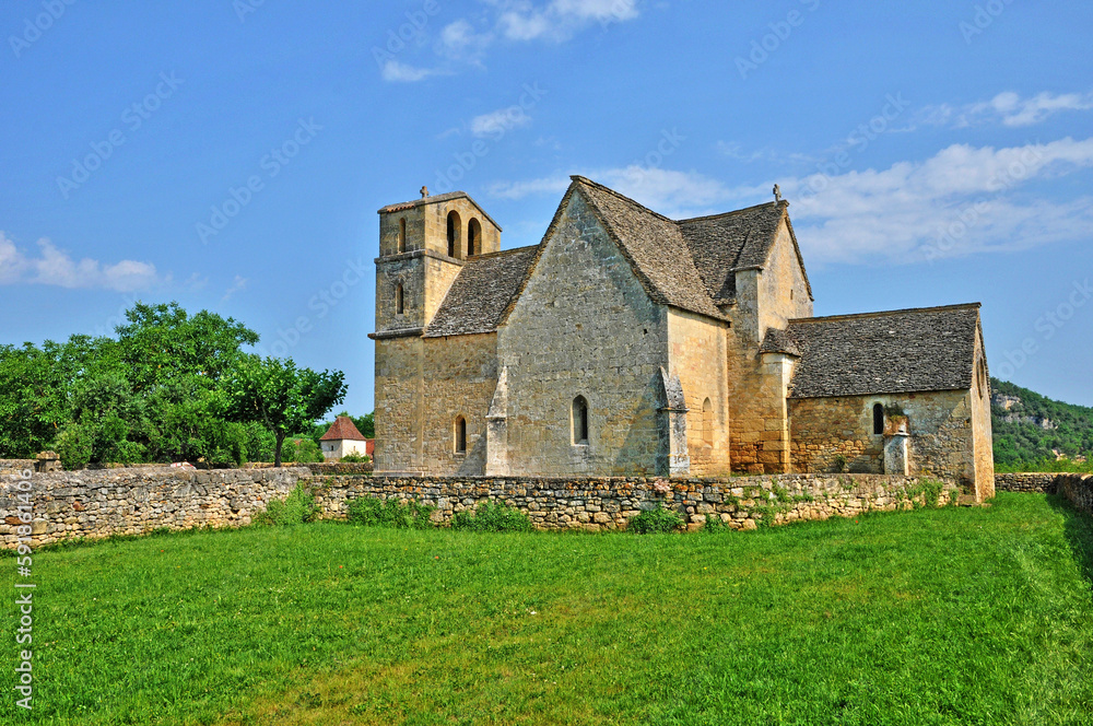 France, Vezac church in Dordogne
