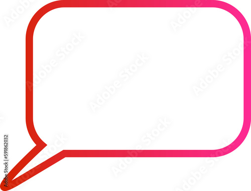 Blank white speech bubble on a transparent background. Png chat bubble.