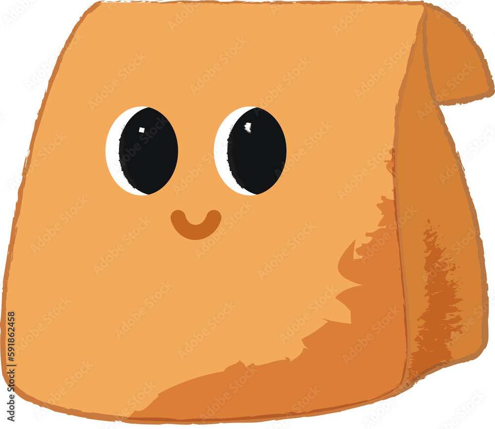 Fototapeta premium Paper Bag Face