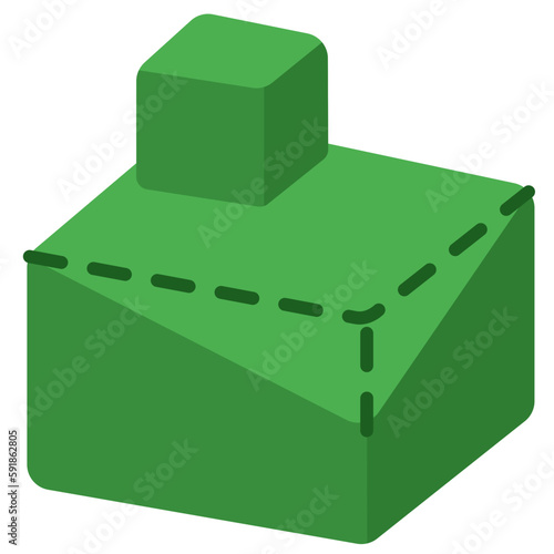 3d model flat icon