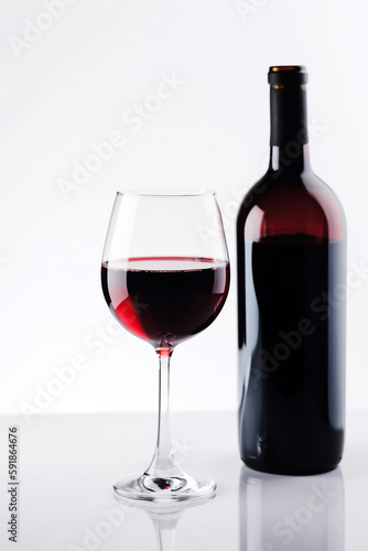 Red Wine, Generative AI, Illustration