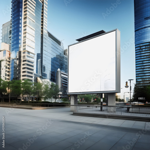 Dominating the City Skyline  Create an Extra-Large Blank Canvas Billboard with Stunning Visuals