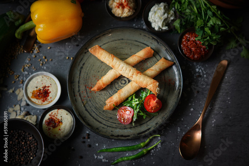 Golden Crispy Cheese Rolls: Traditional Turkish Sigara Boregi, Mouthwatering Appetizer, Savory Delicacy, Authentic Recipe, Gourmet Food, Tasty Snack