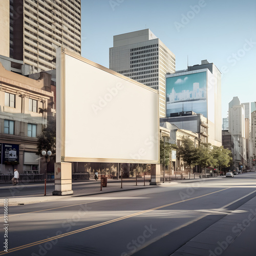 Dominating the City Skyline  Create an Extra-Large Blank Canvas Billboard with Stunning Visuals