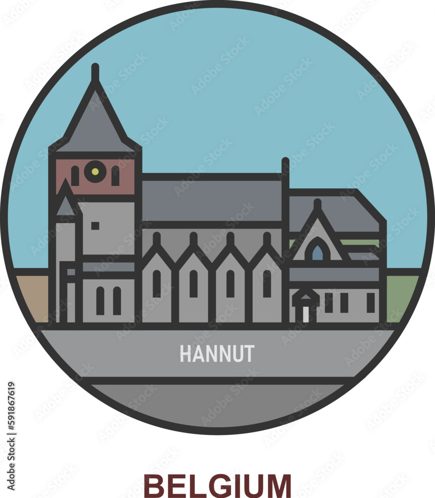 Hannut. Cities and towns in Belgium