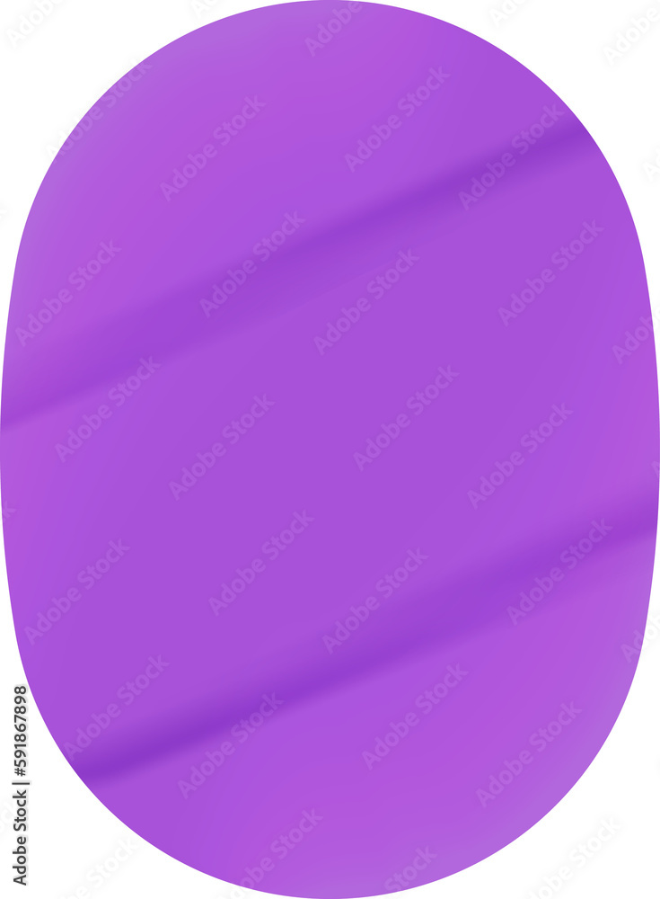 purple oval sticker