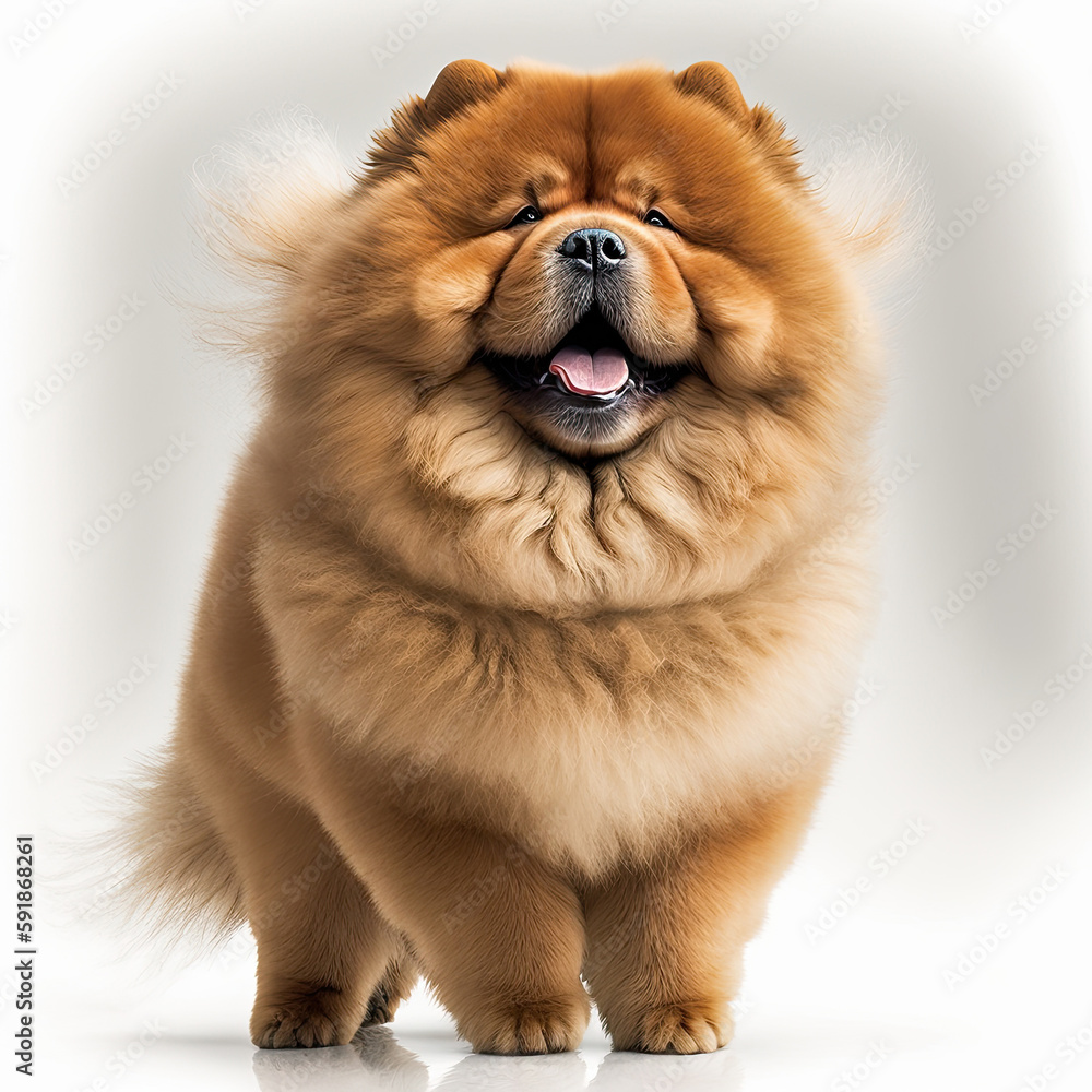 ai generated illustration cute china chow chow dog i ai generated illustration cute china chow chow dog i