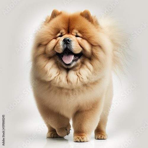 ai generated illustration cute china chow chow dog i
