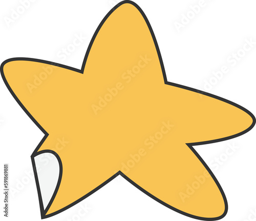 Groovy Star Sticker