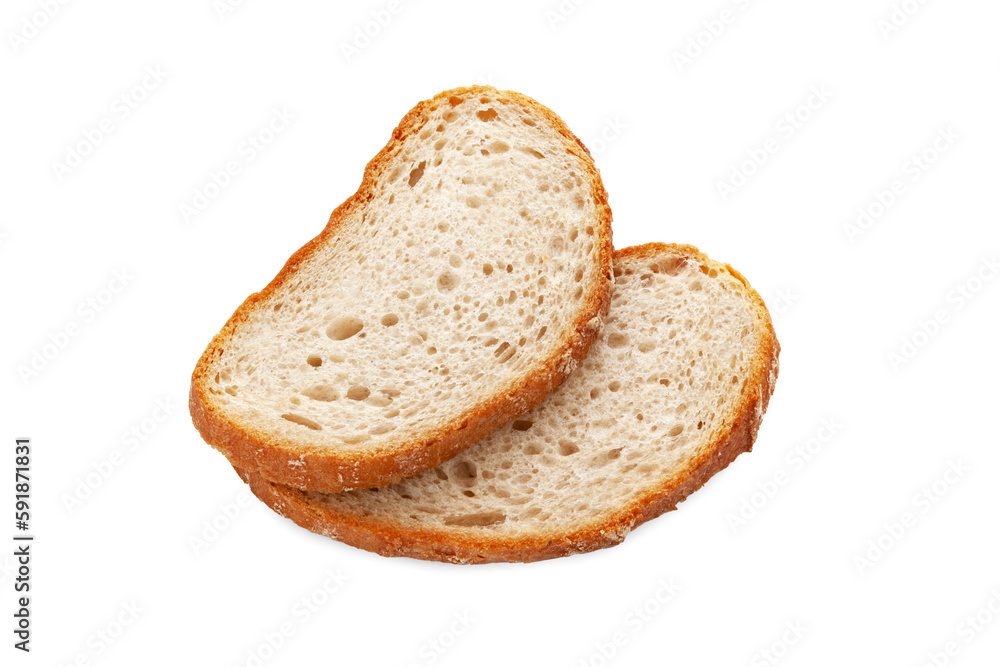Sliced bread. Bread slices isolated on white background. Healthy food concept Sliced bread. Bread slices isolated on white background. Healthy food concept