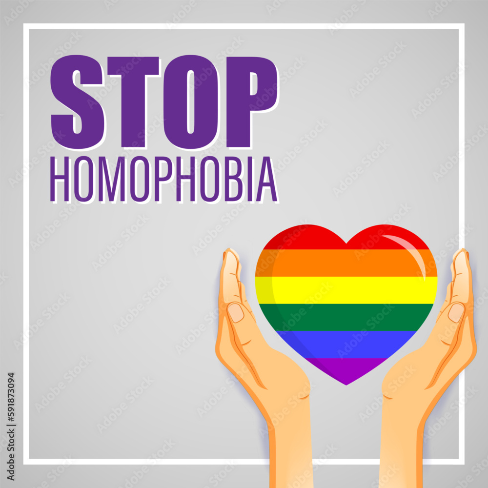 Vector illustration of International Day Against Homophobia Biphobia