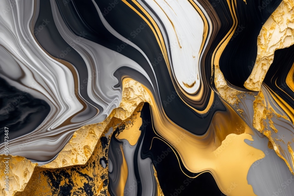 Modern Nordic black and golden modern wall decor. 3d abstract marble wallpaper. Drawing resin geode functional art. Nordic Golden Decorative Painting Wall Gold Foil Line Modern Nordic black and golden modern wall decor. 3d abstract marble wallpaper. Drawing resin geode functional art. Nordic Golden Decorative Painting Wall Gold Foil Line
